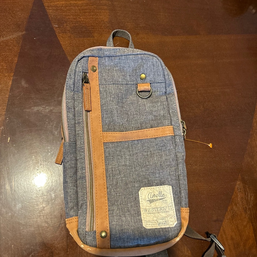 Anello Western IT sling bag. One strap, over the shoulder  Japanese brand